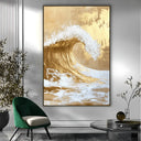 Quadro Stampa su Tela Onda Dorata - CupidoDesign