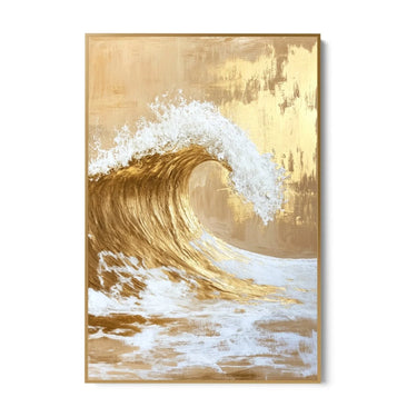 Quadro Stampa su Tela Onda Dorata - CupidoDesign