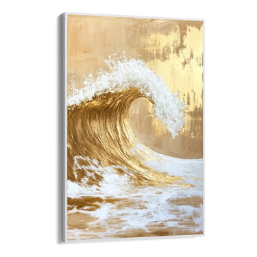 Quadro Stampa su Tela Onda Dorata - CupidoDesign