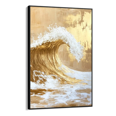 Quadro Stampa su Tela Onda Dorata - CupidoDesign