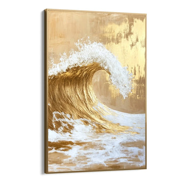 Quadro Stampa su Tela Onda Dorata - CupidoDesign