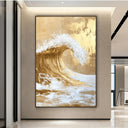 Quadro Stampa su Tela Onda Dorata - CupidoDesign