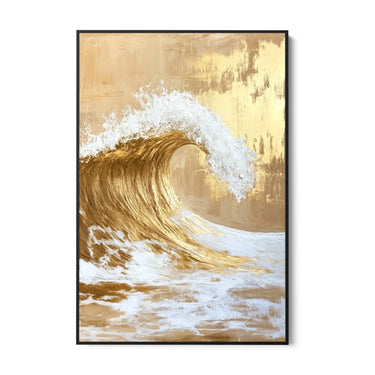 Quadro Stampa su Tela Onda Dorata - CupidoDesign