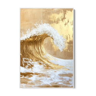 Quadro Stampa su Tela Onda Dorata - CupidoDesign