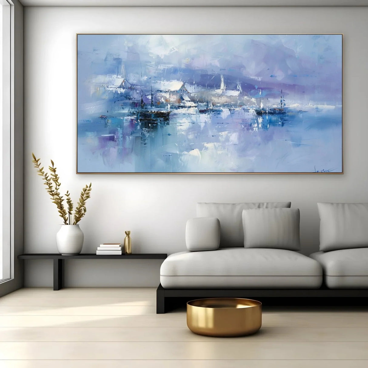 Quadro Stampa su Tela Onda Glaciale - CupidoDesign