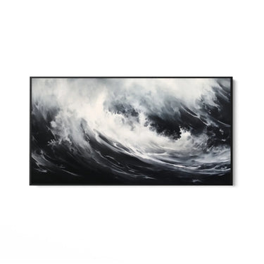 Quadro Stampa su Tela Onda Nera - CupidoDesign
