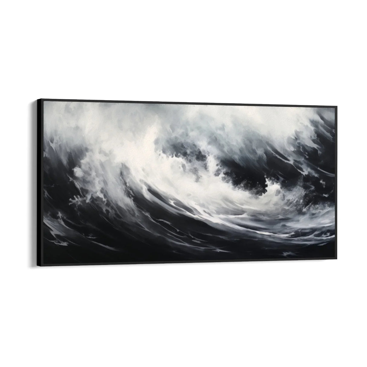 Quadro Stampa su Tela Onda Nera - CupidoDesign