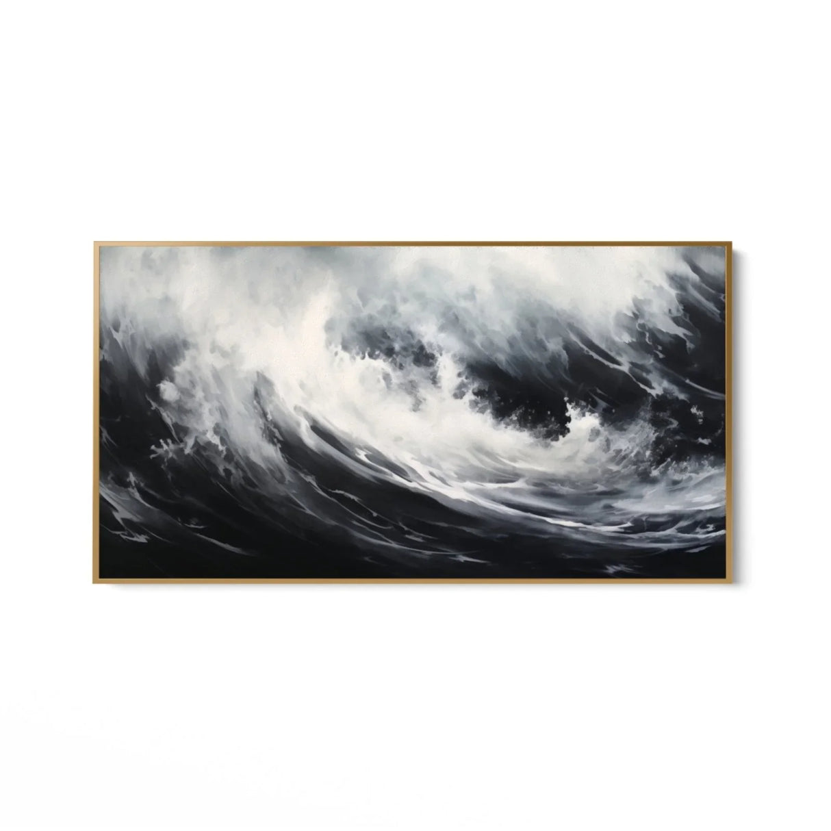 Quadro Stampa su Tela Onda Nera - CupidoDesign