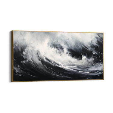 Quadro Stampa su Tela Onda Nera - CupidoDesign