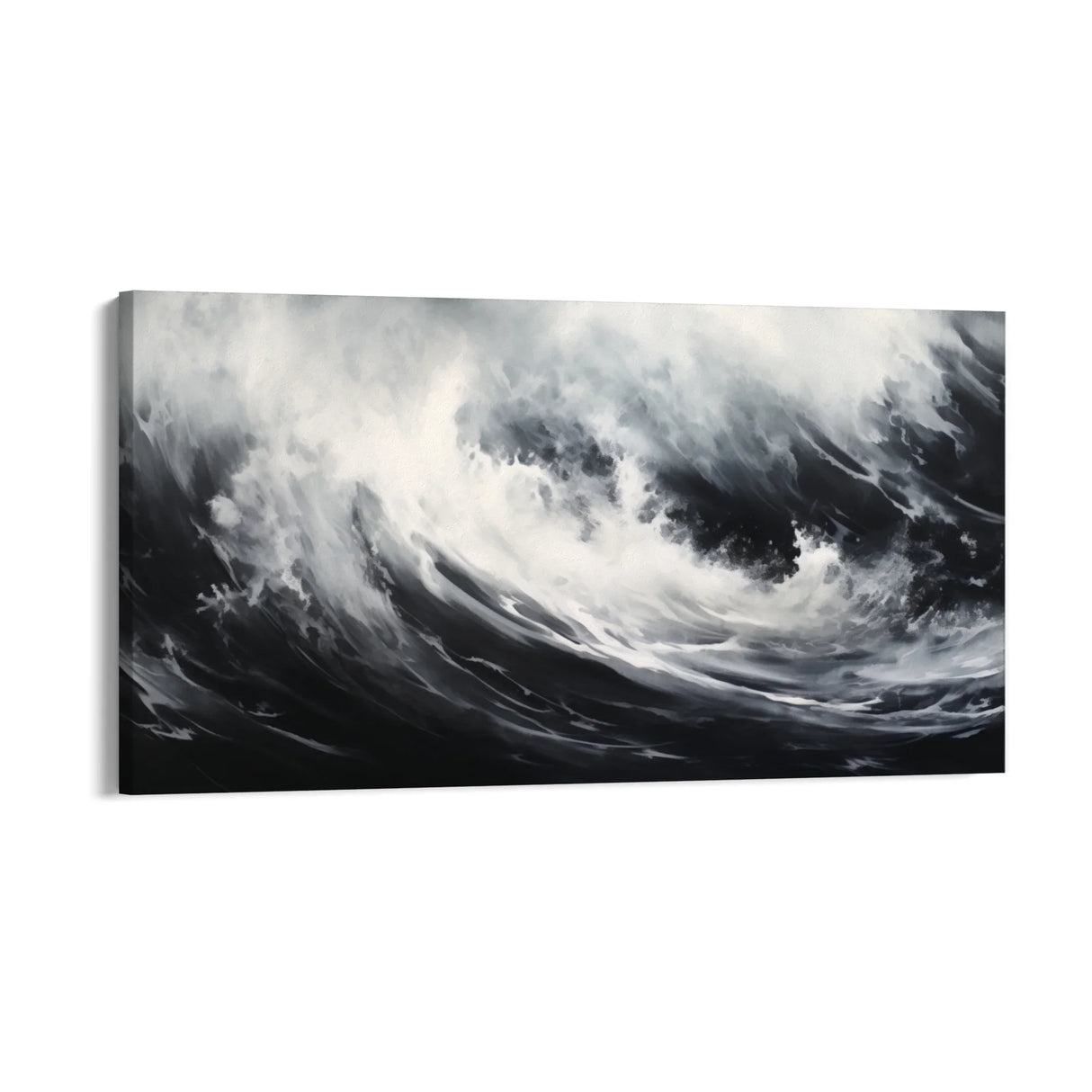 Quadro Stampa su Tela Onda Nera - CupidoDesign