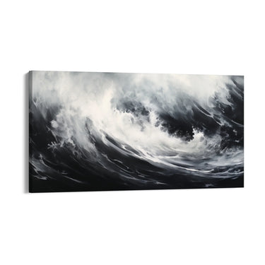 Quadro Stampa su Tela Onda Nera - CupidoDesign