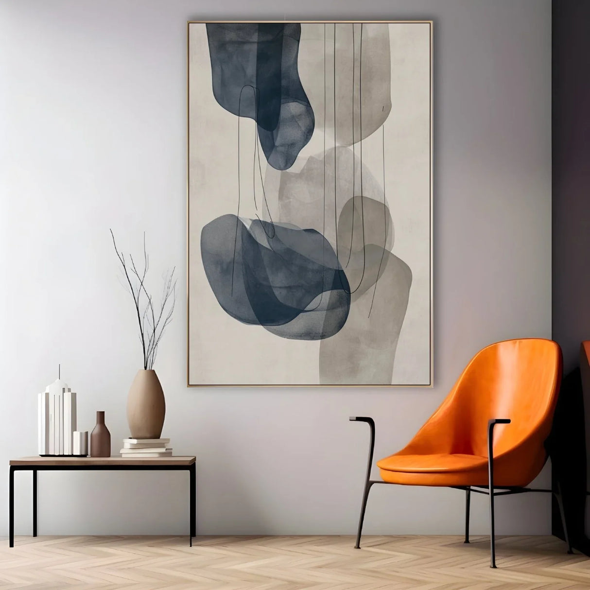 Quadro Stampa su Tela Onde Celesti - CupidoDesign