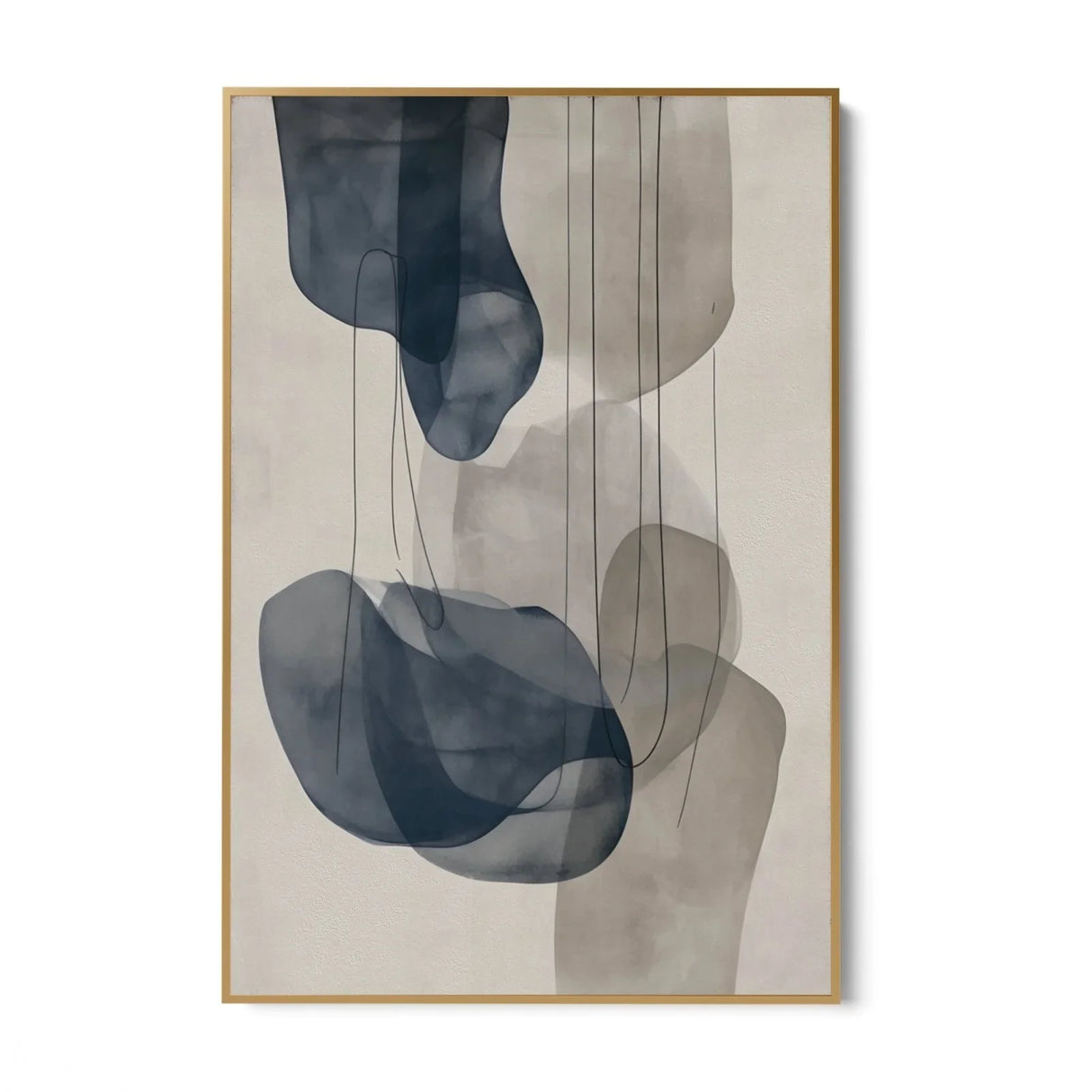 Quadro Stampa su Tela Onde Celesti - CupidoDesign