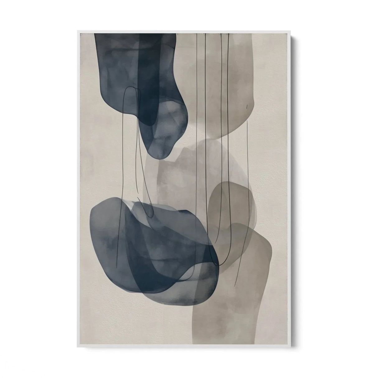 Quadro Stampa su Tela Onde Celesti - CupidoDesign