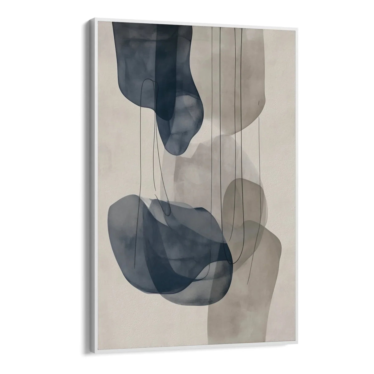 Quadro Stampa su Tela Onde Celesti - CupidoDesign