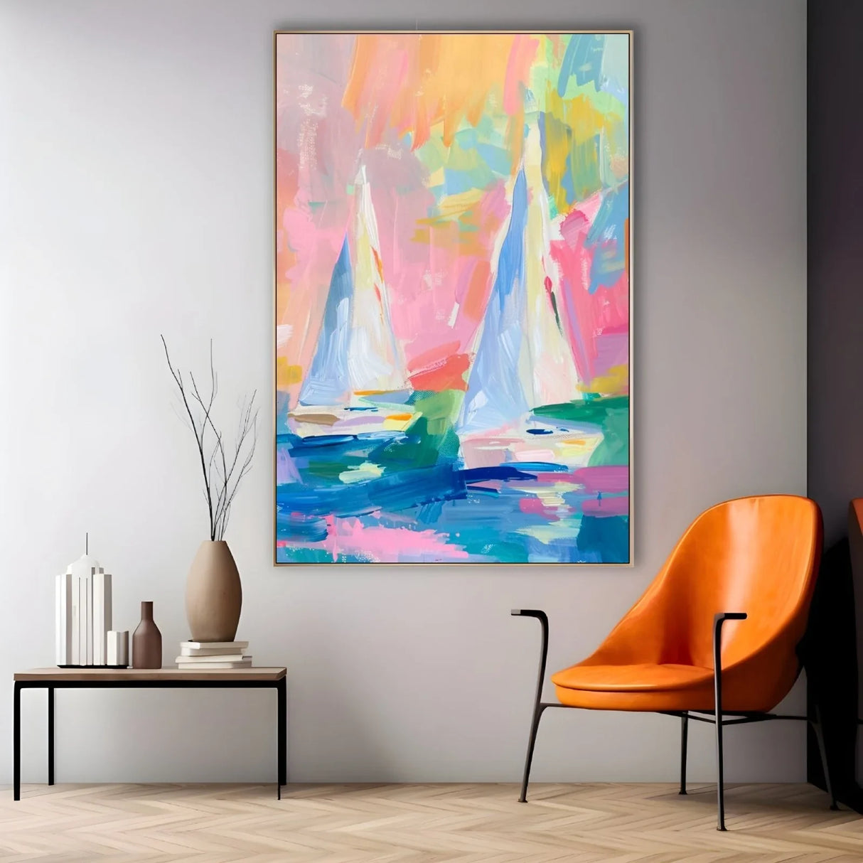 Quadro Stampa su Tela Onde colorate - CupidoDesign