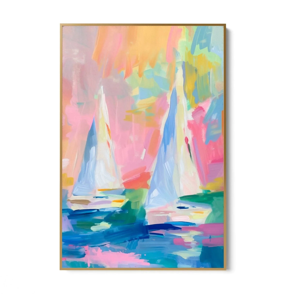 Quadro Stampa su Tela Onde colorate - CupidoDesign
