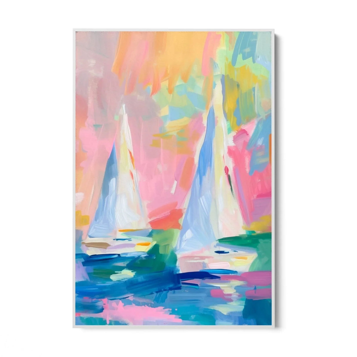 Quadro Stampa su Tela Onde colorate - CupidoDesign