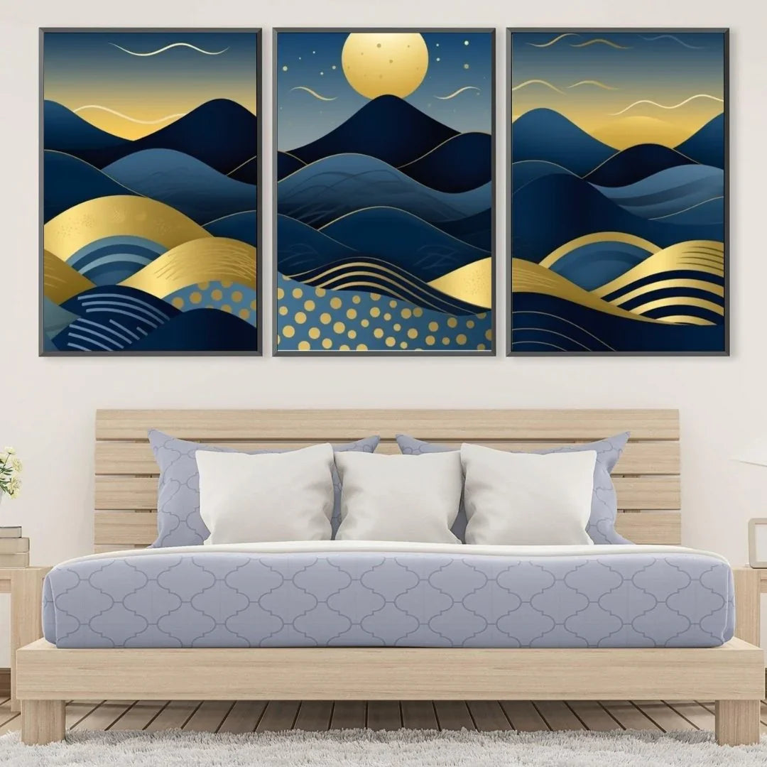 Quadro Stampa su Tela Onde del deserto - CupidoDesign