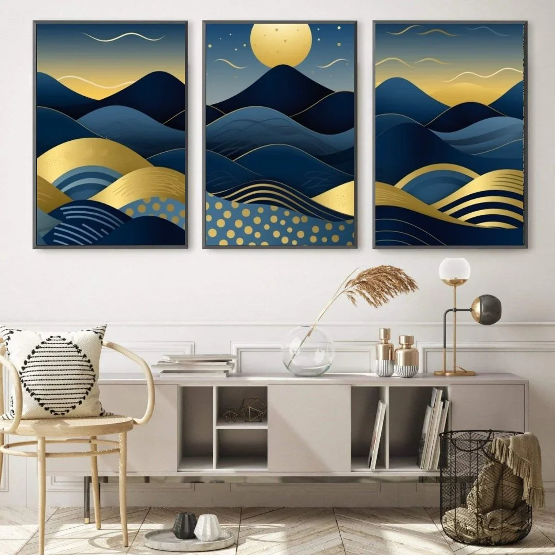 Quadro Stampa su Tela Onde del deserto - CupidoDesign