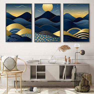 Quadro Stampa su Tela Onde del deserto - CupidoDesign