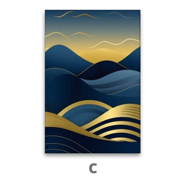 Quadro Stampa su Tela Onde del deserto - CupidoDesign