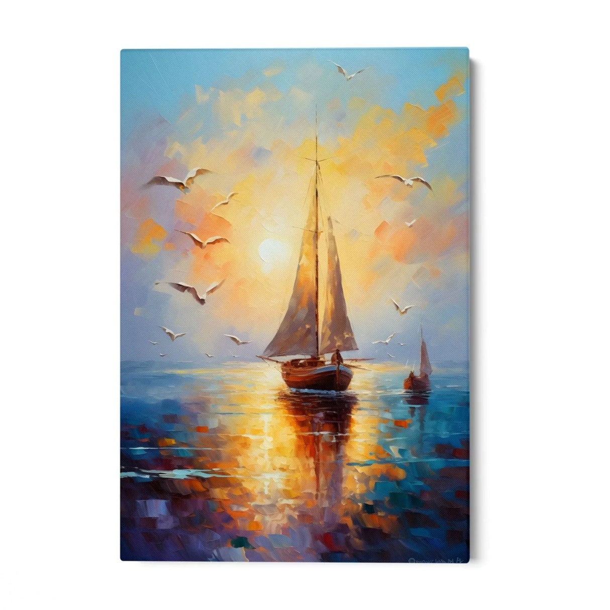 Quadro Stampa su Tela Onde della Libertà - CupidoDesign