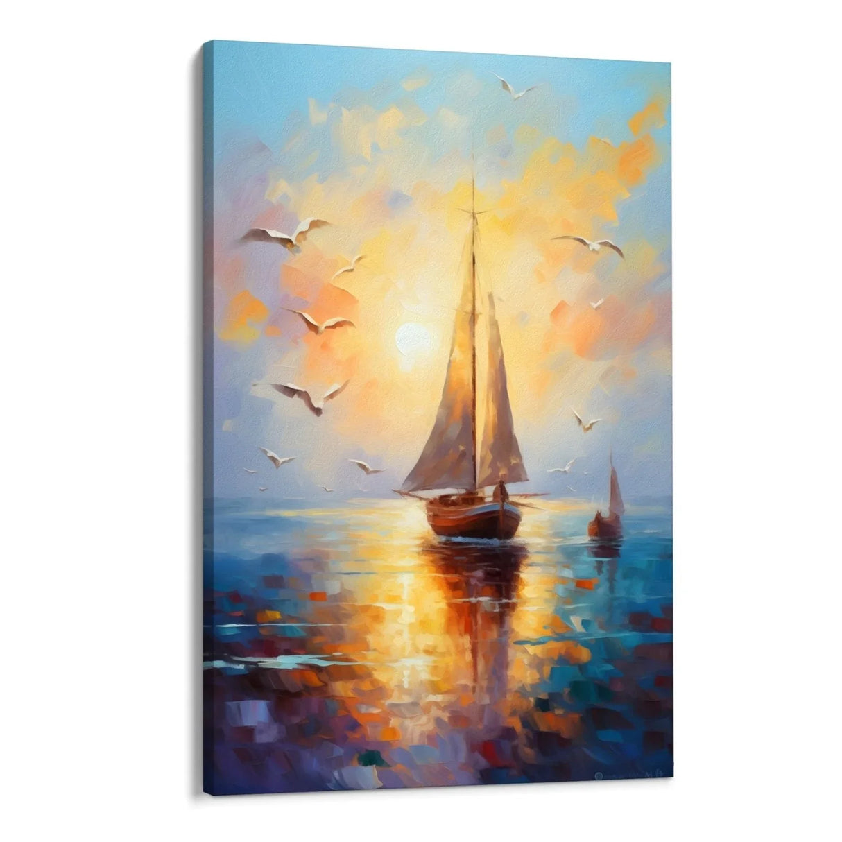 Quadro Stampa su Tela Onde della Libertà - CupidoDesign