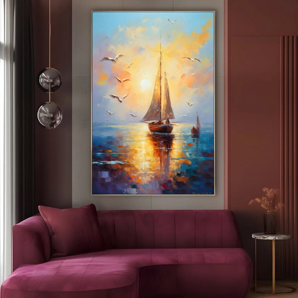 Quadro Stampa su Tela Onde della Libertà - CupidoDesign