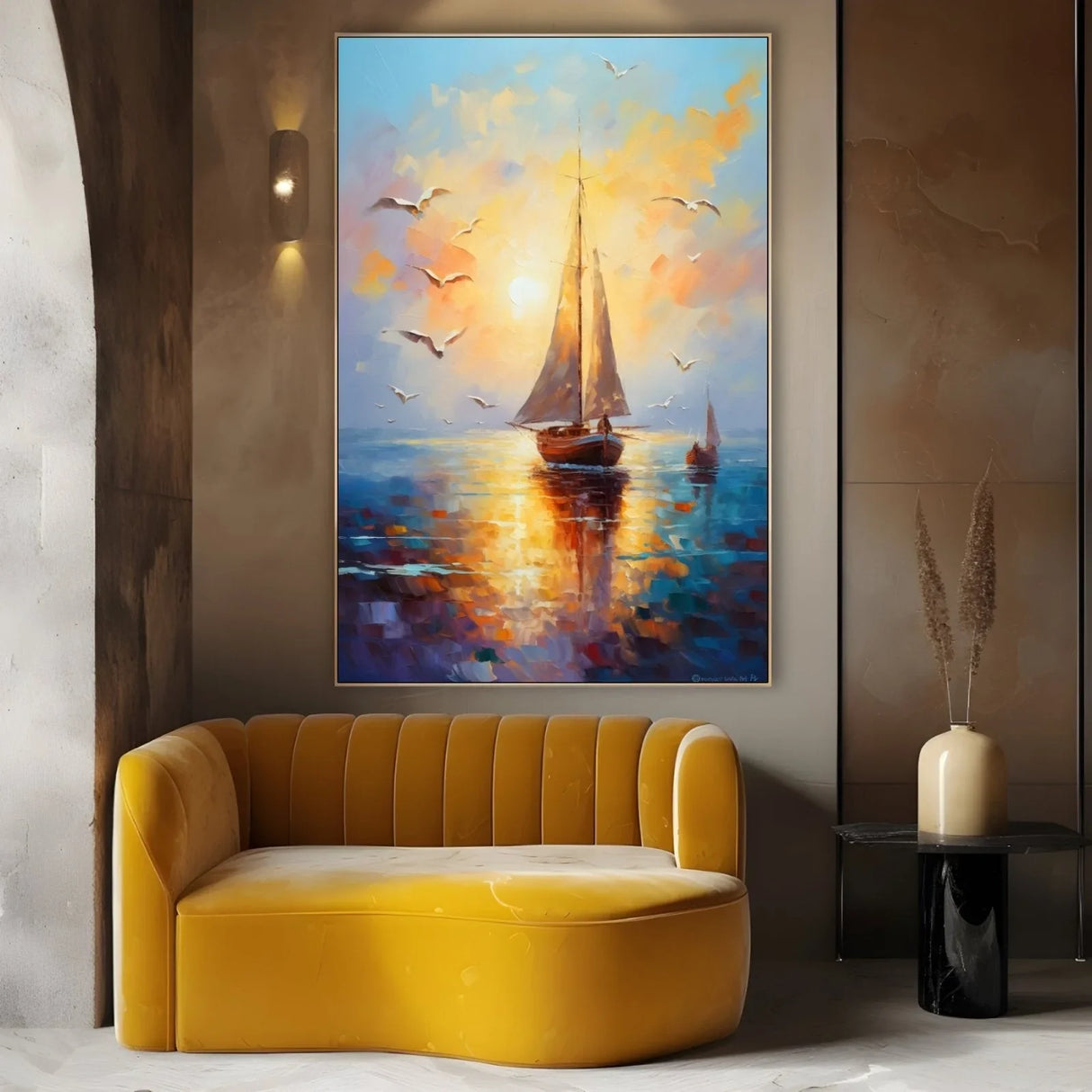 Quadro Stampa su Tela Onde della Libertà - CupidoDesign