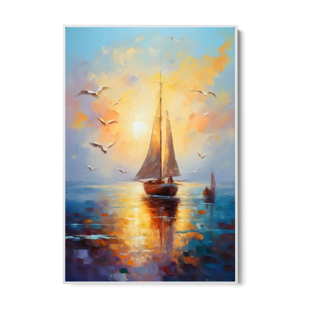 Quadro Stampa su Tela Onde della Libertà - CupidoDesign