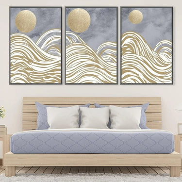 Quadro Stampa su Tela Onde di luna - CupidoDesign
