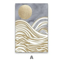 Quadro Stampa su Tela Onde di luna - CupidoDesign