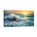 Quadro Stampa su Tela Onde Dorate - CupidoDesign