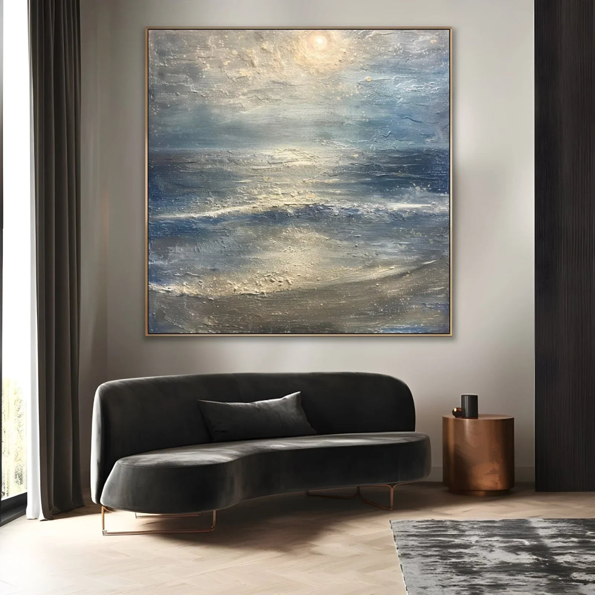 Quadro Stampa su Tela Onde e Silenzi - CupidoDesign