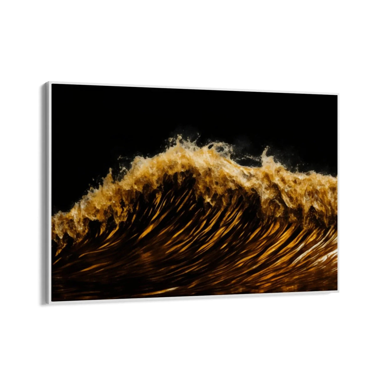 Quadro Stampa su Tela Onde Gold - CupidoDesign