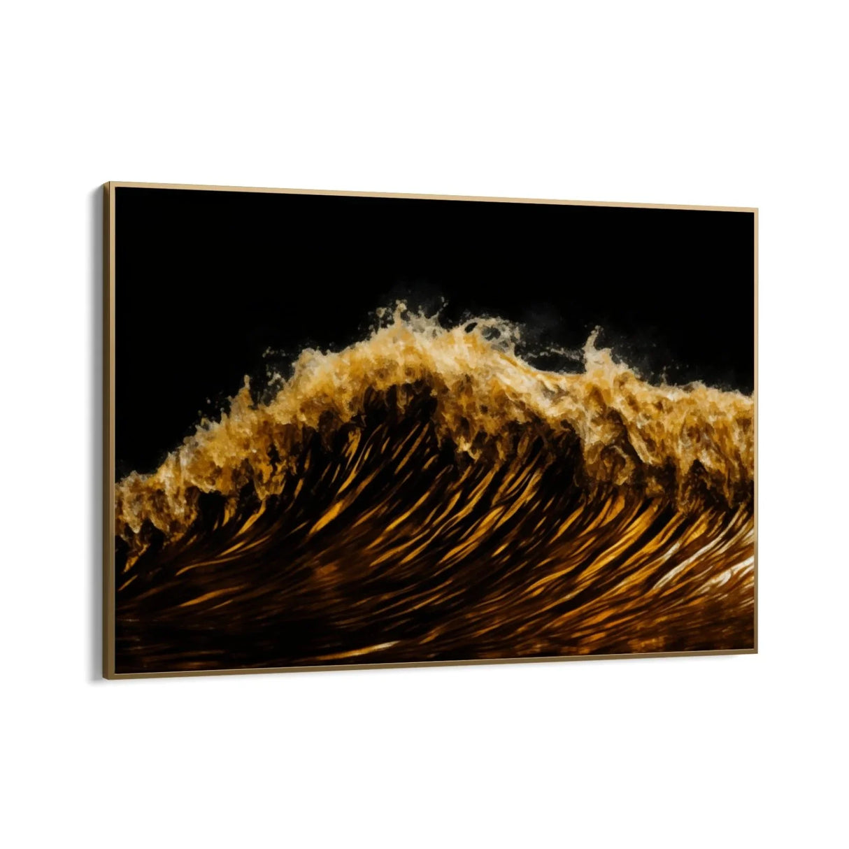 Quadro Stampa su Tela Onde Gold - CupidoDesign