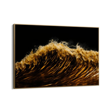 Quadro Stampa su Tela Onde Gold - CupidoDesign