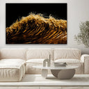 Quadro Stampa su Tela Onde Gold - CupidoDesign