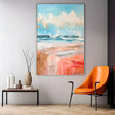 Quadro Stampa su Tela Onde rosa - CupidoDesign