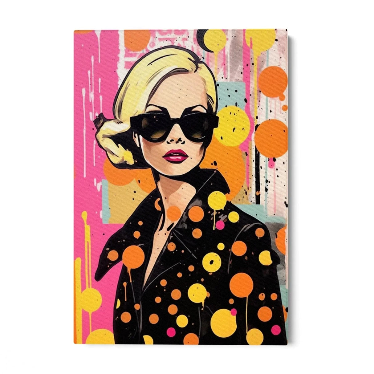 Quadro Stampa su Tela Orange Dot - CupidoDesign