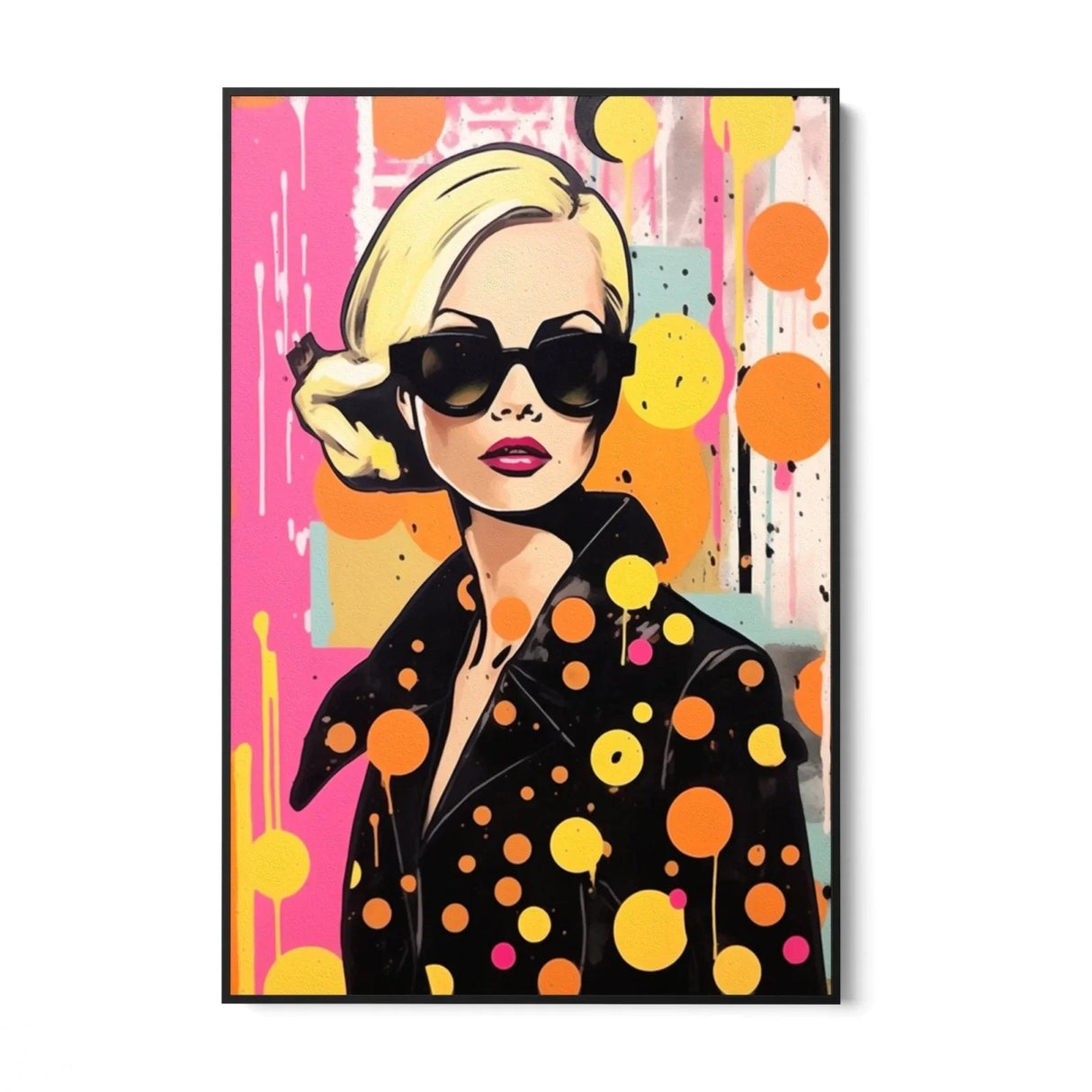Quadro Stampa su Tela Orange Dot - CupidoDesign