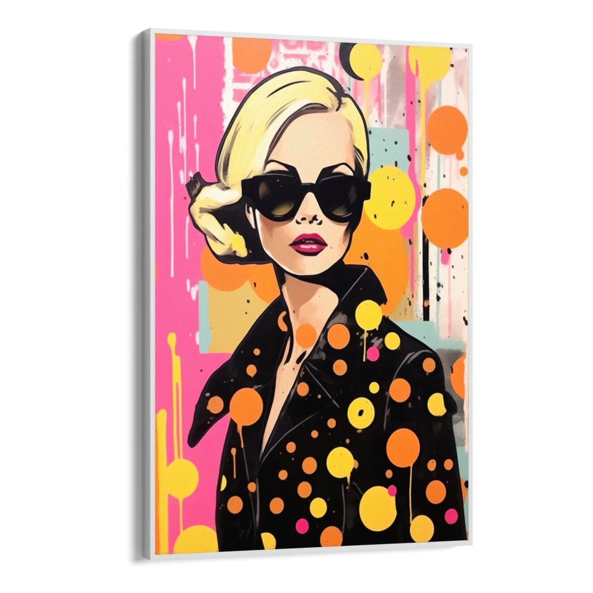 Quadro Stampa su Tela Orange Dot - CupidoDesign
