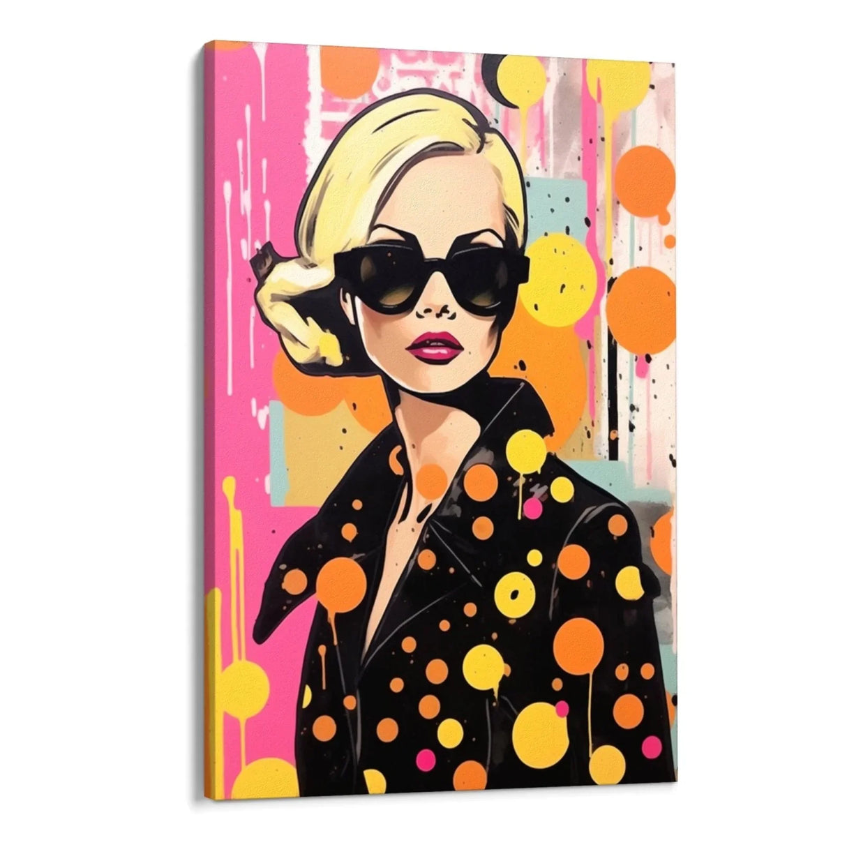 Quadro Stampa su Tela Orange Dot - CupidoDesign