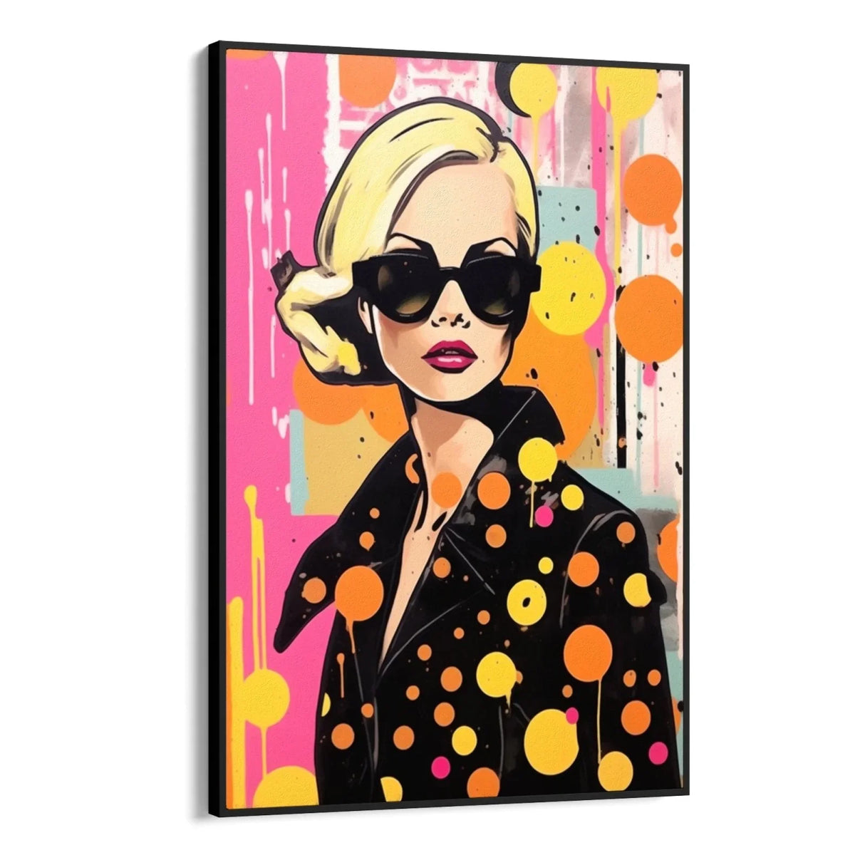 Quadro Stampa su Tela Orange Dot - CupidoDesign