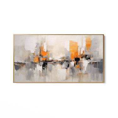 Quadro Stampa su Tela Orizzonte Arancione - CupidoDesign