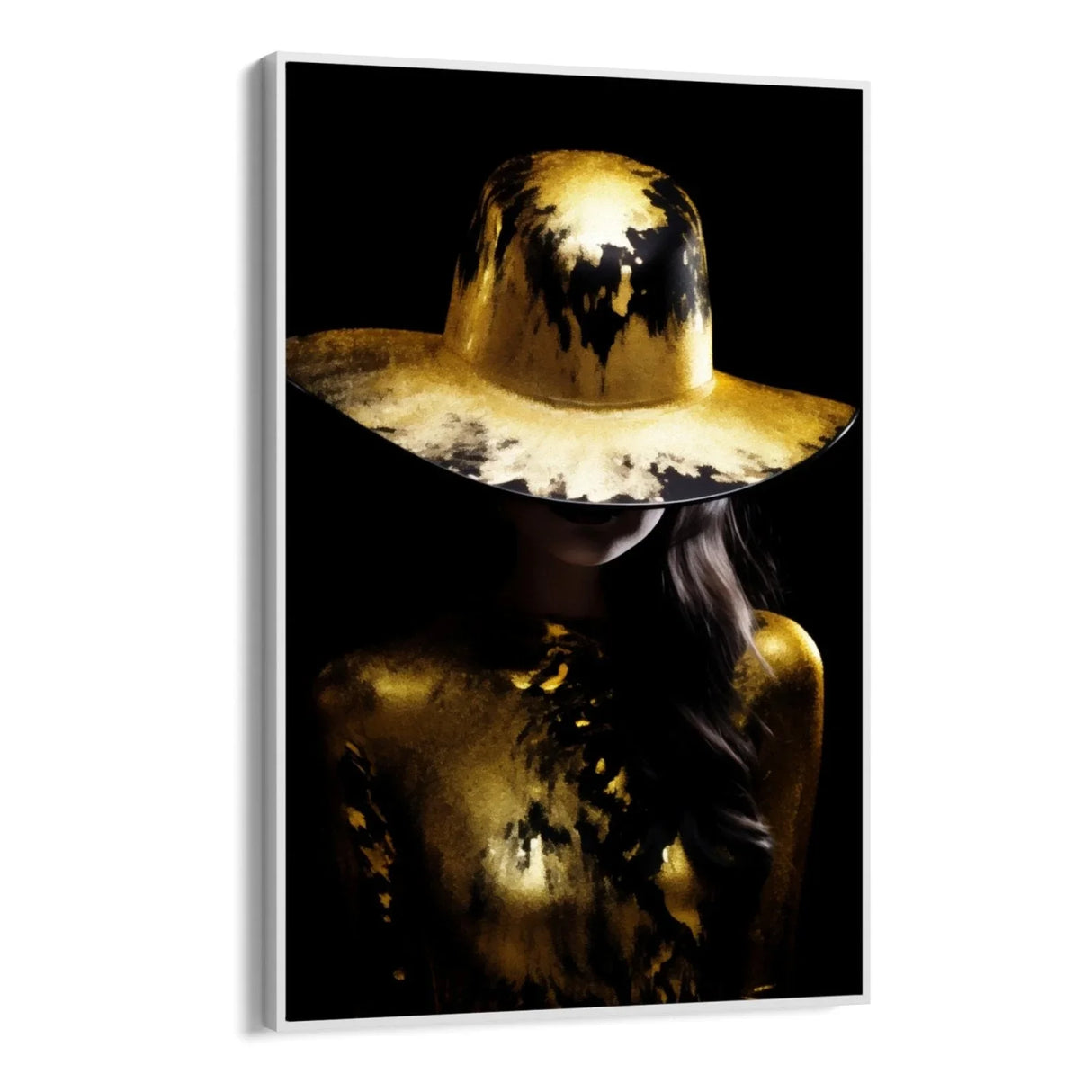 Quadro Stampa su Tela Oro Nero - CupidoDesign