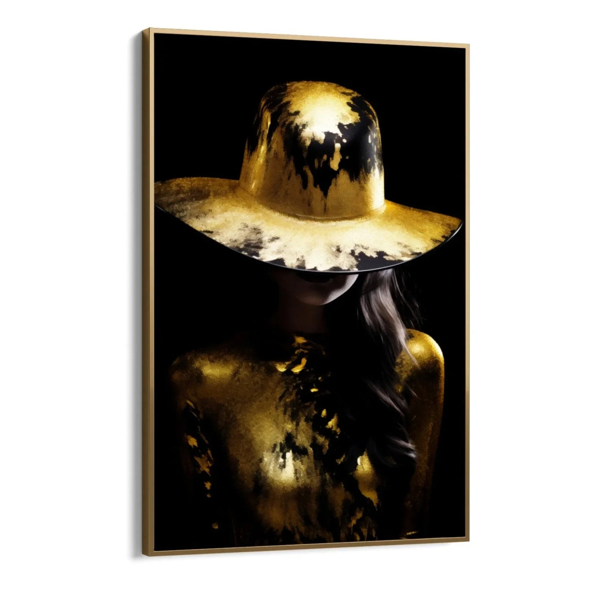 Quadro Stampa su Tela Oro Nero - CupidoDesign