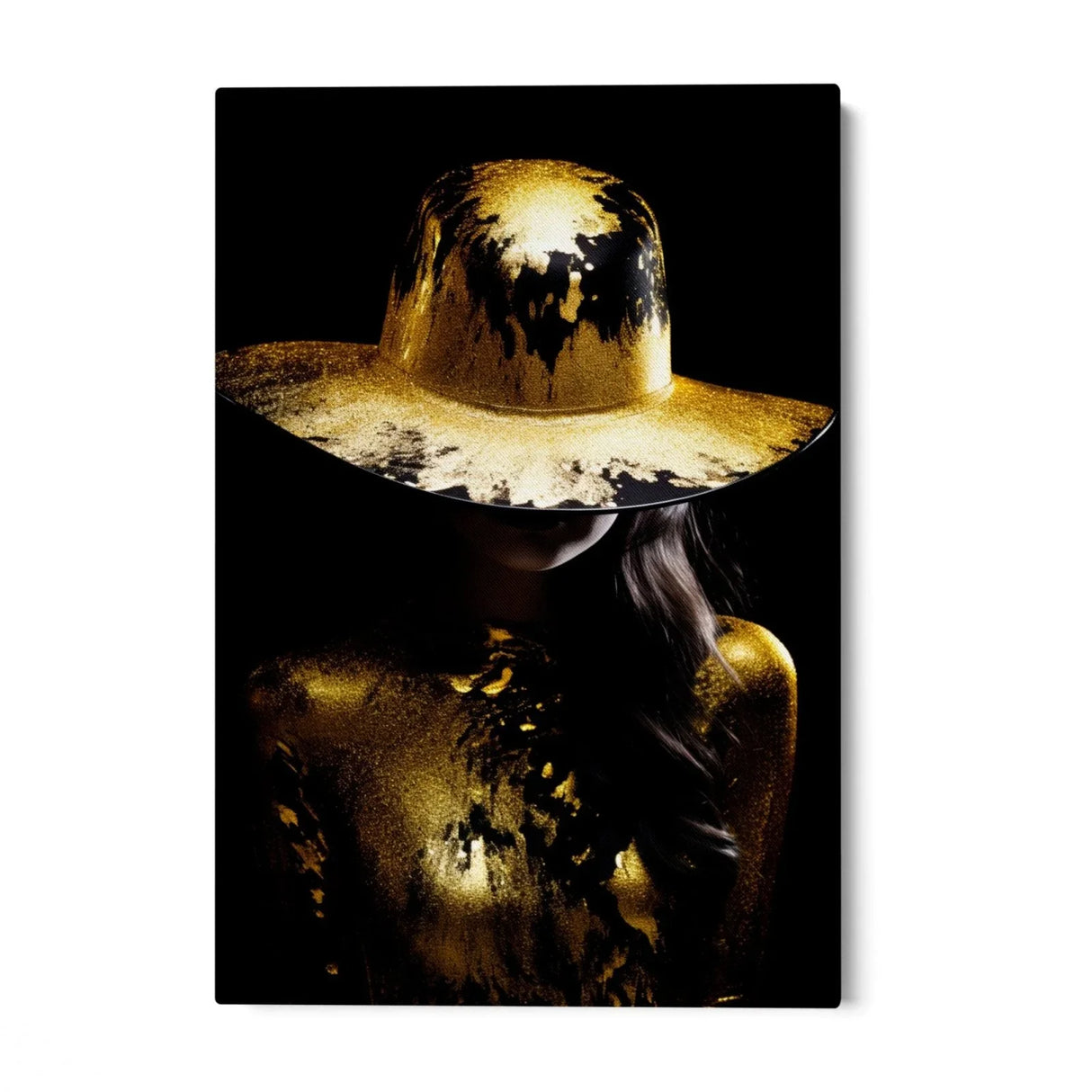 Quadro Stampa su Tela Oro Nero - CupidoDesign