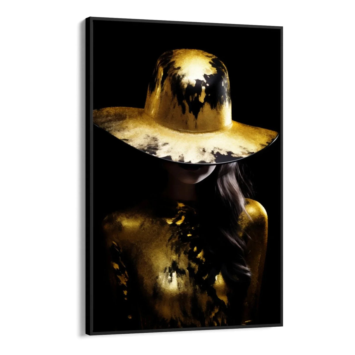 Quadro Stampa su Tela Oro Nero - CupidoDesign